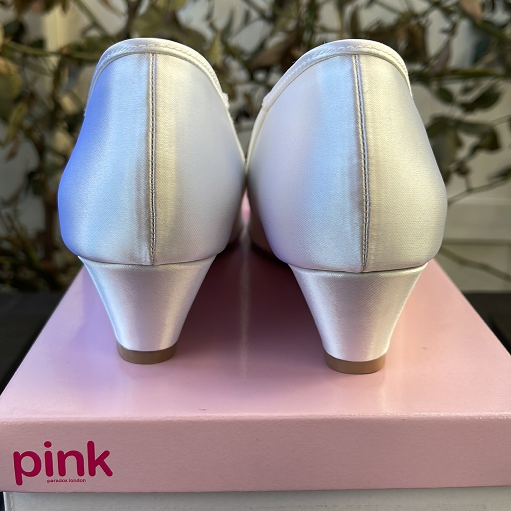 New - Pink Paradox London - Frosting - White Wedding Shoes - Size 8 - Picture 9 of 16